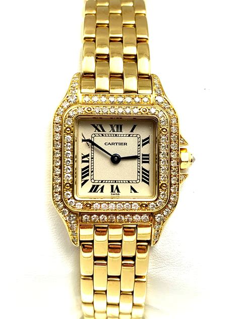 cartier gold.watch|cartier gold watch vintage.